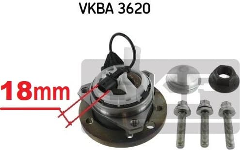 Bearing wheel VKBA3620