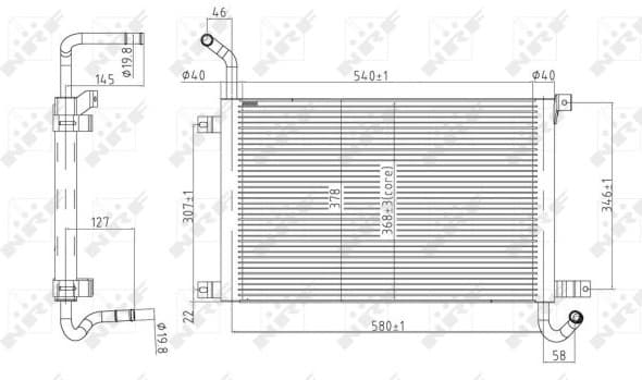 Radiator, engine cooling 50144