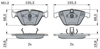 Brake Pad Set, disc brake 0986494036 - image 8