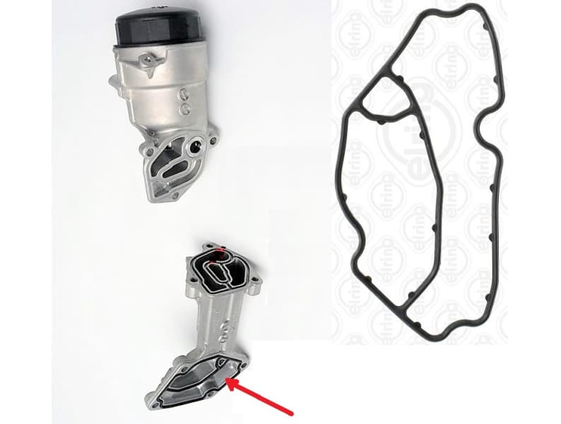 Gasket oil filter flange housing 588.480