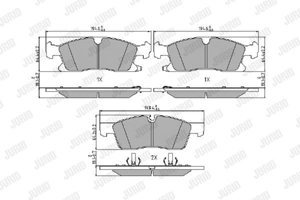 Brake Pad Set, disc brake 573459J - image 2