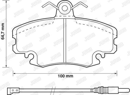 Brake Pad Set, disc brake 571526D - image 2