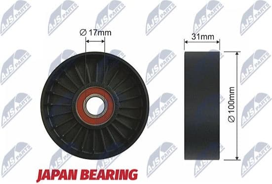 Tensioner Pulley, V-ribbed belt RNK-TY-030