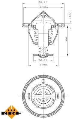 Thermostat, coolant EASY FIT 725088