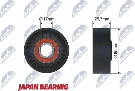 Tensioner Pulley, V-ribbed belt RNK-FR-011