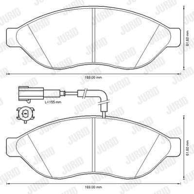 Brake Pad Set, disc brake 573260J
