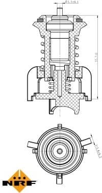 Thermostat, coolant 725095