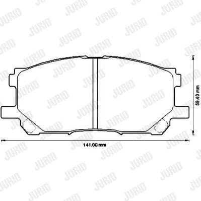 Brake Pad Set, disc brake 572562J - image 2