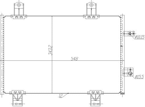 Condenser, air conditioning EASY FIT 350480