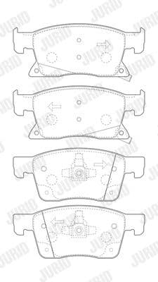 Brake Pad Set, disc brake 573702J