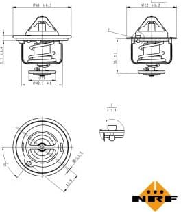 Thermostat, coolant EASY FIT 725143 - image 5