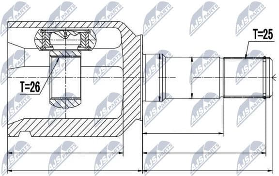 Joint Kit, drive shaft NPW-AR-007 - image 2