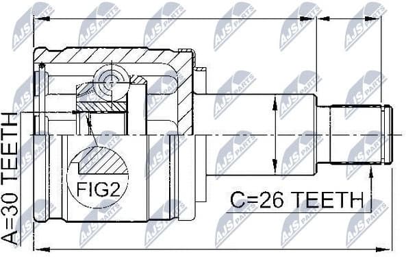 Joint Kit, drive shaft NPW-SU-009 - image 2