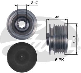 Alternator Freewheel Clutch DriveAlign™ OAP7117
