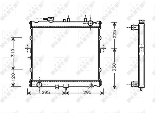 Radiator, engine cooling 53831