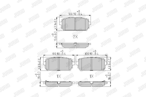 Brake Pad Set, disc brake 572613J - image 2