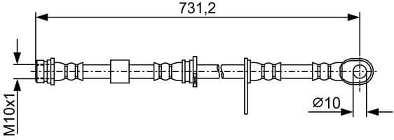 Brake Hose 1 987 481 958 - image 4