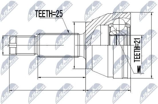 Joint Kit, drive shaft NPZ-FR-014