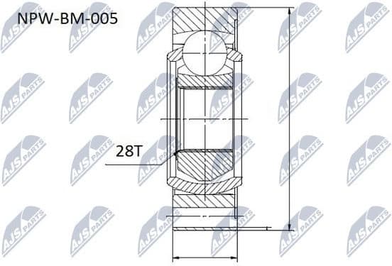 Propeller shaft joint NPW-BM-005 - image 2