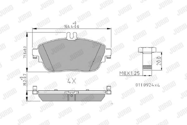 Brake Pad Set, disc brake 573403J - image 2