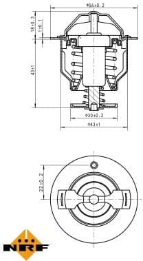 Thermostat, coolant 725119