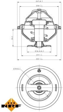 Thermostat, coolant EASY FIT 725105