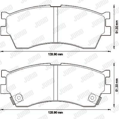 Brake Pad Set, disc brake 572560J