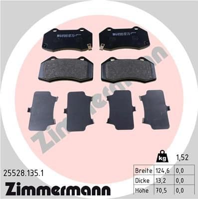 Brake Pad Set, disc brake 25528.135.1