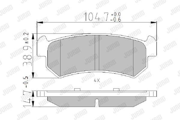 Brake Pad Set, disc brake 573216J - image 2