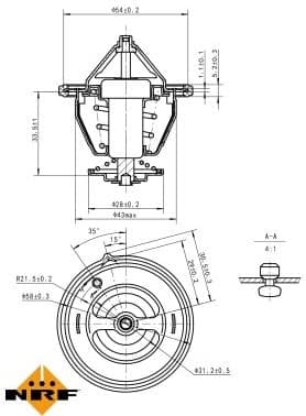 Thermostat, coolant EASY FIT 725132 - image 5