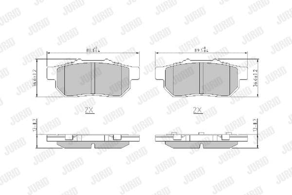 Brake Pad Set, disc brake 572134J - image 2