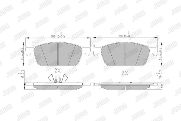 Brake Pad Set, disc brake 573460J - image 2