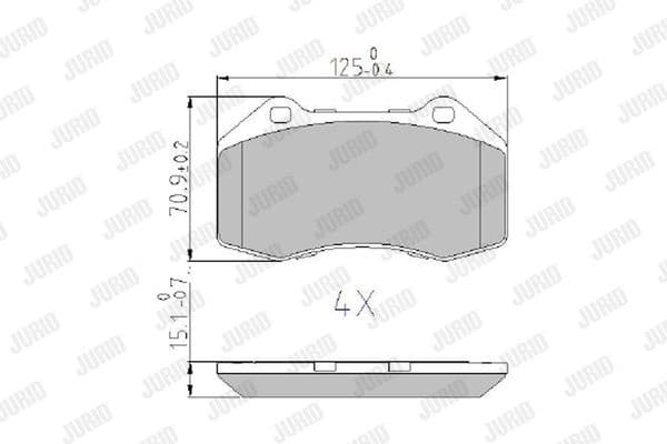 Brake Pad Set, disc brake 573253J - image 2