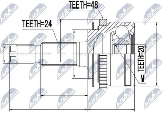 Joint Kit, drive shaft NPZ-KA-311 - image 2