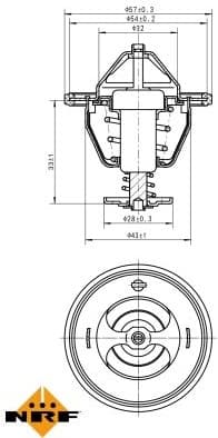 Thermostat, coolant EASY FIT 725174