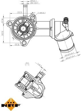 Thermostat, coolant EASY FIT 725164