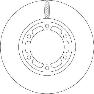 Brake Disc TRW SINGLE DF6640S - image 2