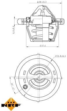 Thermostat, coolant EASY FIT 725159 - image 5