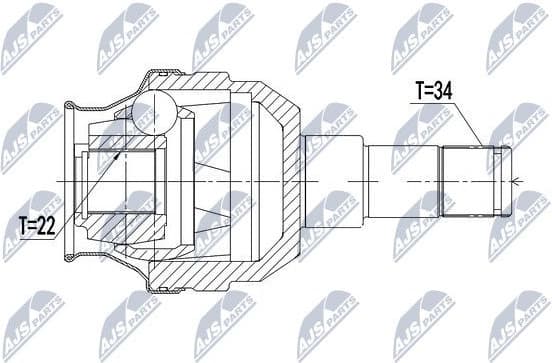 CV joint inner NPW-PL-052 - image 2