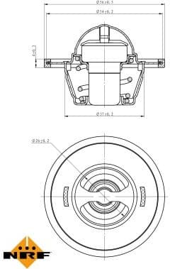 Thermostat, coolant EASY FIT 725016