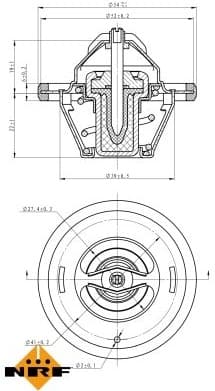 Thermostat, coolant EASY FIT 725066 - image 5