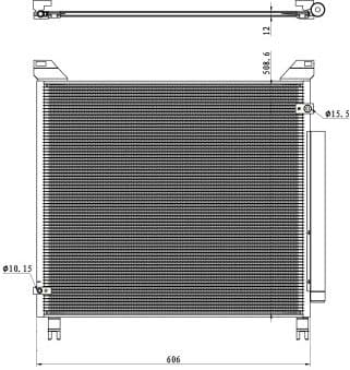 Condenser, air conditioning EASY FIT 350499