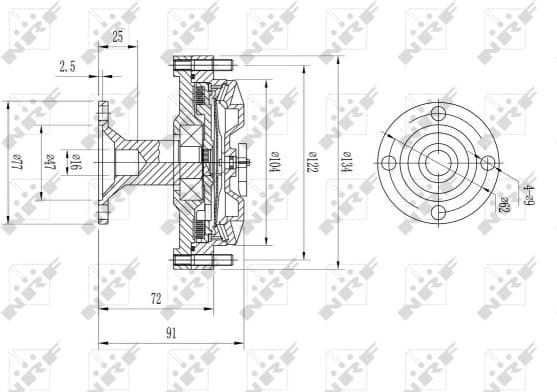 Clutch, radiator fan 49613 - image 5