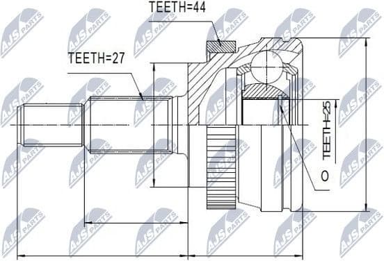 Joint Kit, drive shaft NPZ-RE-033 - image 2