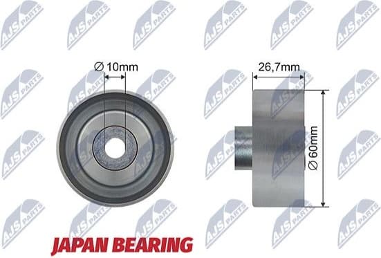 Deflection/Guide Pulley, V-ribbed belt RNK-FR-029