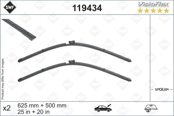 Wiper Blade DAS ORIGINAL SET 119434