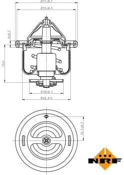 Thermostat, coolant EASY FIT 725134
