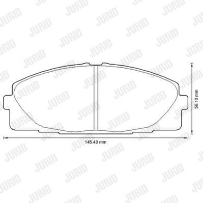 Brake Pad Set, disc brake 572650J