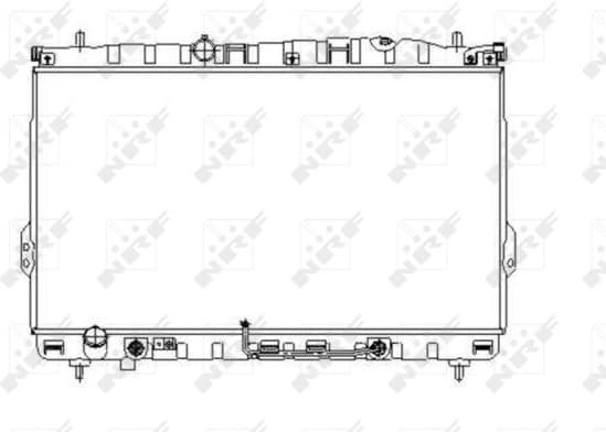 Radiator, engine cooling 53354
