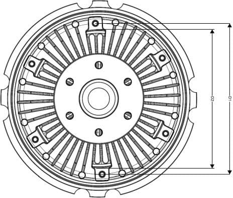 Clutch, radiator fan 49565 - image 6